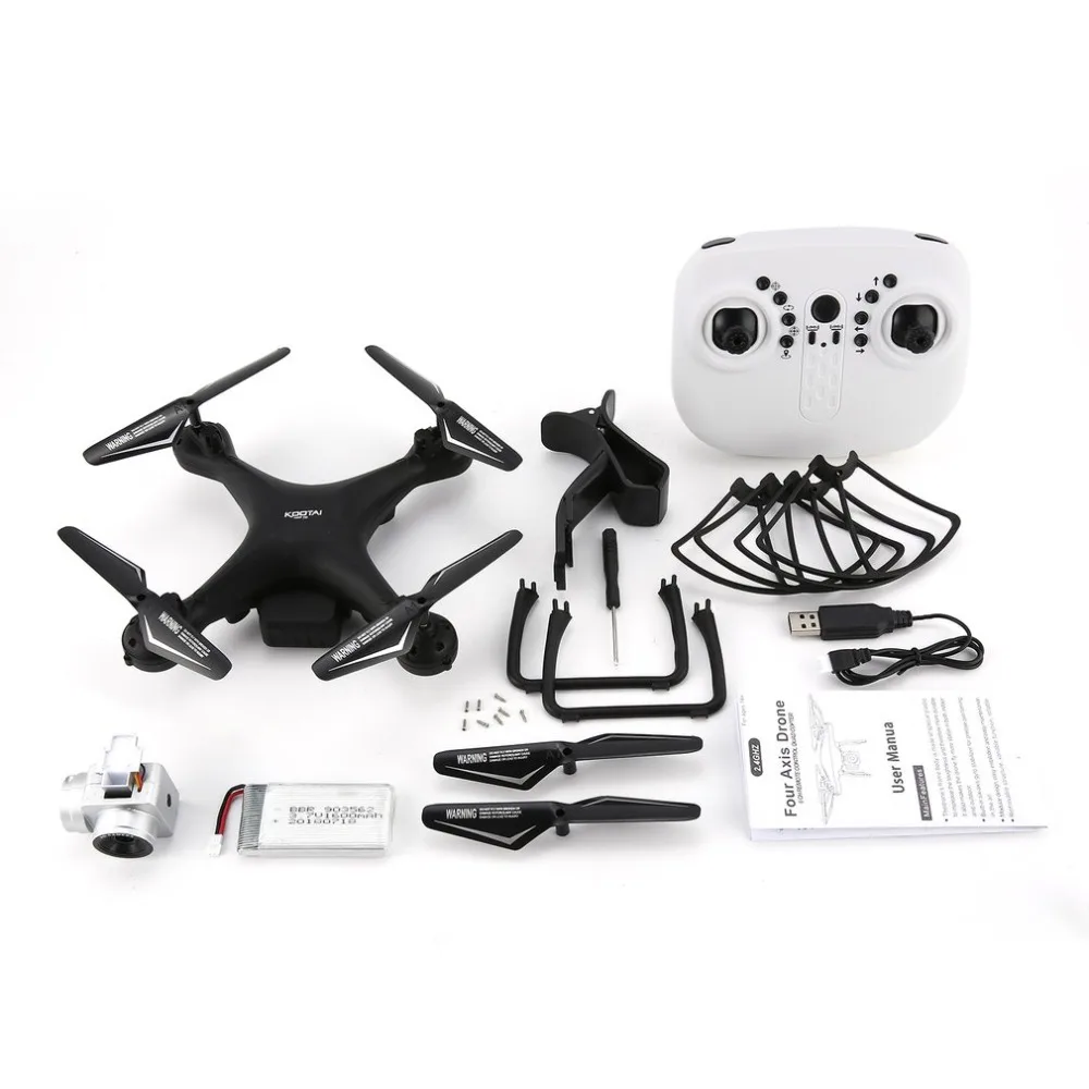KOOTAI X180 2,4G FPV RC Квадрокоптер Дрон беспилотный с 0.3MP камерой высота удержания Безголовый режим 3d-флип 18 минут длинный полет