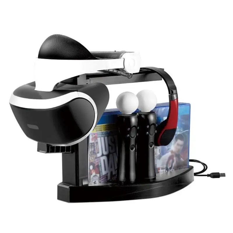  Multifuntion Game Controller Charger Stand Game DVD Storage Charging Dock Stand Holder Mount For PS