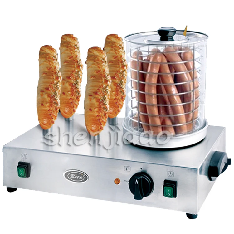 Домашняя коммерческая машина для приготовления сосисок на гриле электрическая машина для сосисок на гриле с горячей собакой для изоляции и отображения на гриле