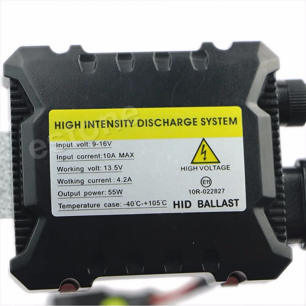 Автомобильный H7 H1 DC электронный 55W светильник Ультратонкий комплект Ballast HID для