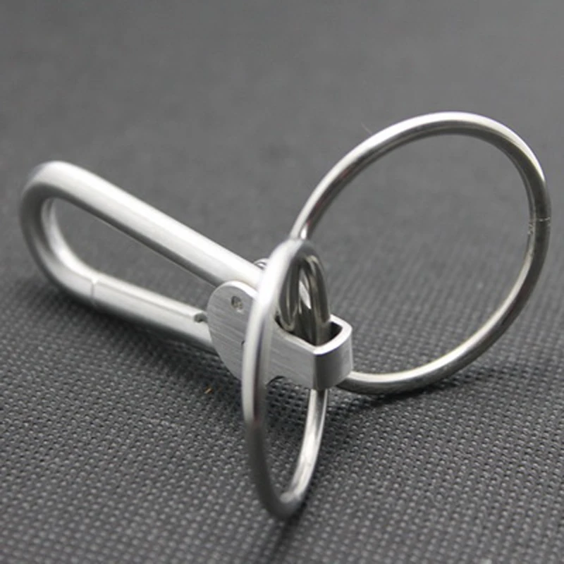 

Handmade Stainless Steel Keychain for men's with a key clasp and key ring