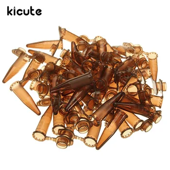 

Kicute 50PCS 1.5ml Brown Plastic Centrifugal Test Tube Sample Vial With Snap Cap For Samples Use For Lab Equipment School Supply