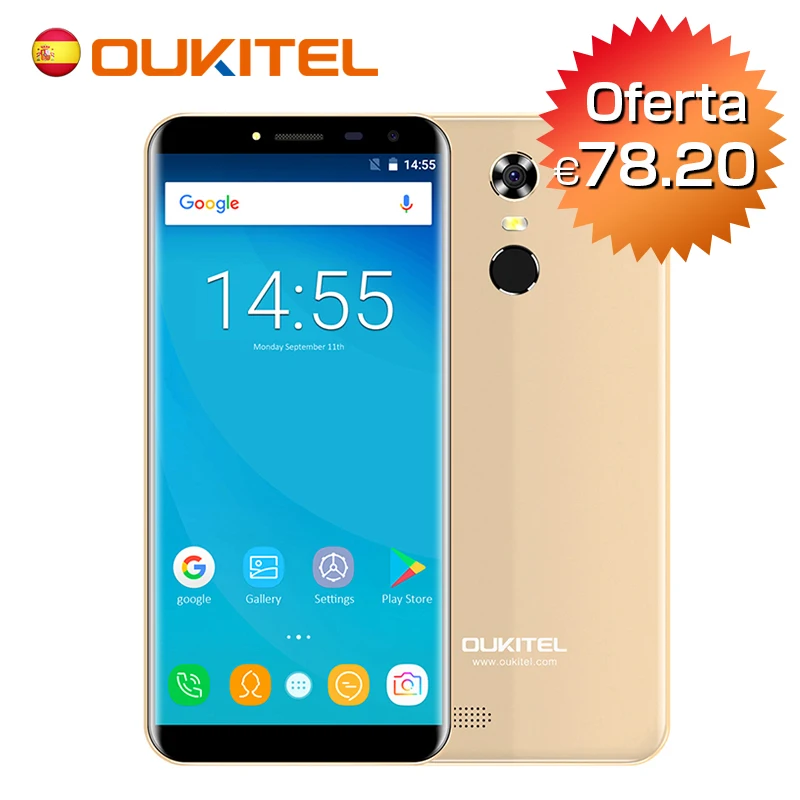 Oukitel C8 4G 5 дюйма 18:9 Экран Две камеры Android 7 0 MT6737 4 ядра две sim карты считывание
