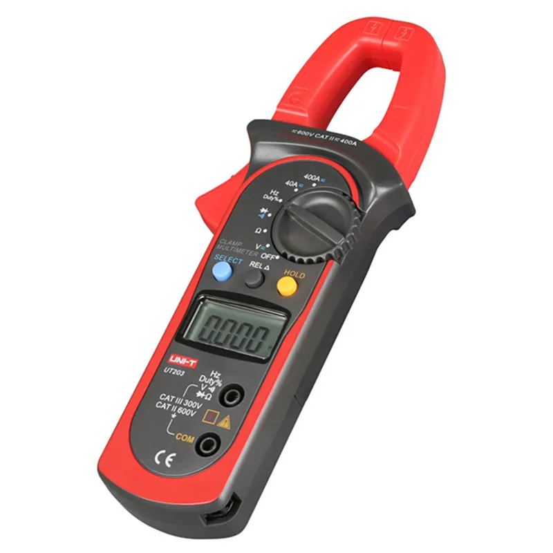 

UNI-T Digital Clamp Multimeter UT203 current clamp ac dc 3999 Count 400a voltage Resistance tester LCD Auto-Range clamp meter