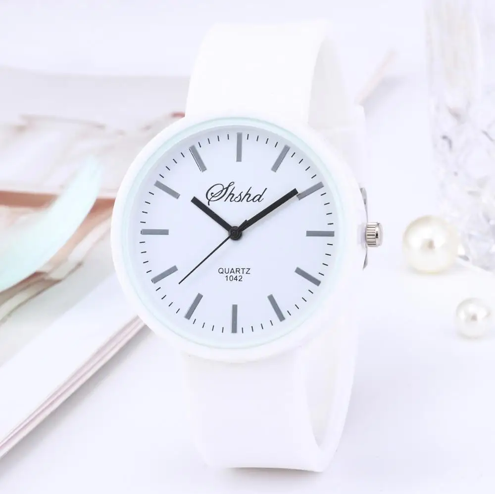 

Fashion 2019 Women's Casual Quartz Silicone Band Watch Analog Wrist Watch Valentine Gift Crystal