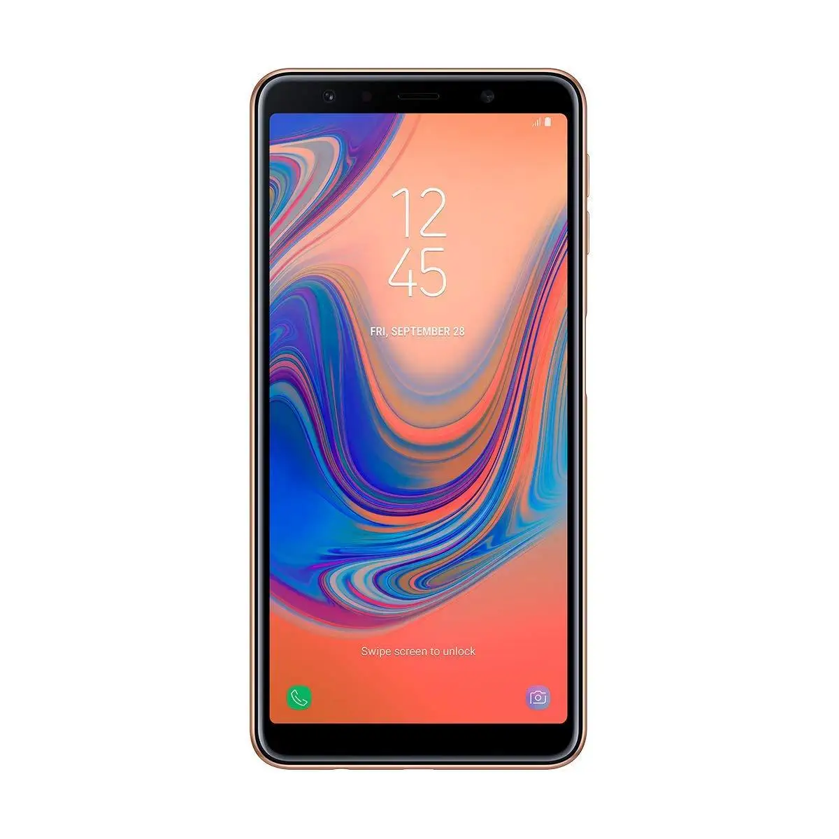 Samsung Galaxy A7, Цвет золото (золото), группа 4G/LTE/Wi-Fi, dual SIM, внутренний 6 4 GB де Memoria, 4 Гб оперативной памяти, Экран de