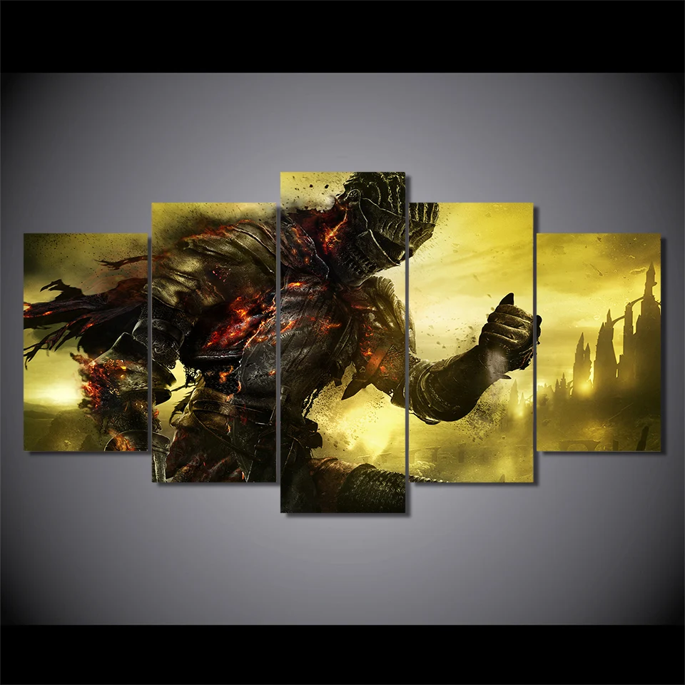 Home Decor Wall Art Game Pictures For Living Room HD Printed 5 Pieces