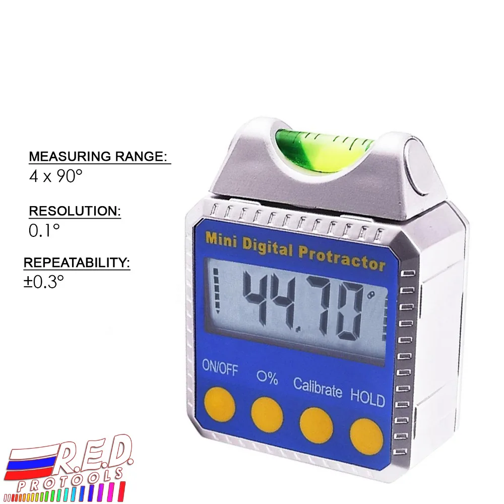 Digital Bevel Box / Inclinometer / Protractor 4 x 90 degree Range with