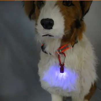 

Safe Aluminum Dog Cat Pet Safety Flashing Flash LED Light Collar Tag Waterproof