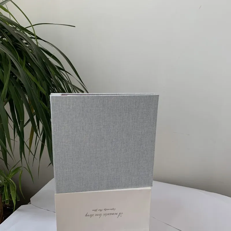 18 inch White card Простой льняной фотоальбом тип пасты Failm DIY творческая пара Романтический Eetro семейный Выпускной альбом подарок - Цвет: 18 inch White card