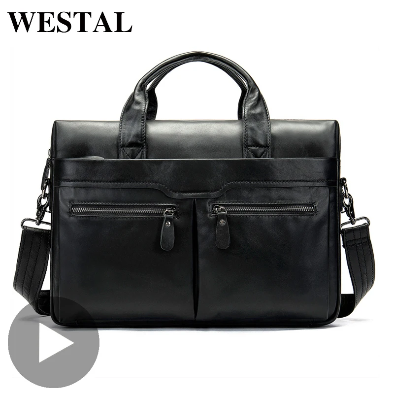 

Big Crossbody For Genuine Leather Men Shoulder Bag Messenger Handbag Cross Body Briefcase Male Black Sac A Main Vintage Bolsas