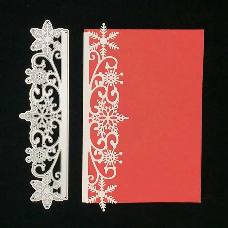 Цветы Листья точка края кружева металла резки тиснение Скрапбукинг изготовление бумажных карточек DIY Декор карты Цветочные