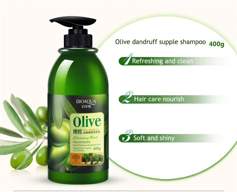 Cuidado do Cabelo Potenciador de Cachos de Cabelo Máscara o Frizz para Seca Bioaqua Oliva Set Anti caspa Shampoo Óleo Essencial Reparação Cabelos Danificados 16 Conj. cuidados com cabelos