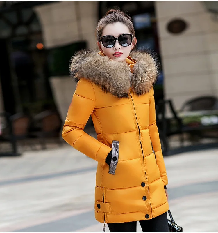 YAGENZ Parkas Mujer, зимнее пальто для женщин, пуховик, хлопковая куртка, Женское пальто с меховым воротником и капюшоном, большие размеры, женские длинные красные Топы 618