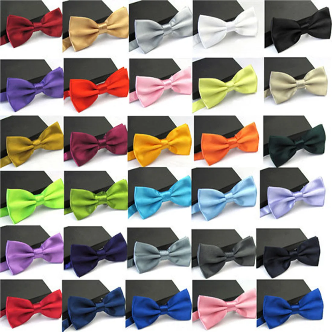 Hot Sale 1PC Gentleman Men Classic Satin Bowtie Necktie For Wedding Party Adjustable Male Butterfly Bow tie knot For Man Gifts