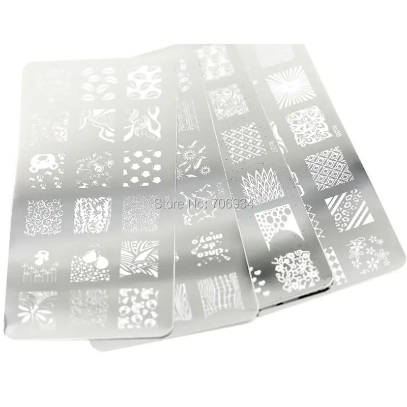 

Nail Stamping Plates 16PCS/lot Konad Stamp Image Plate Stamping Nail Art DIY French Template to33-48