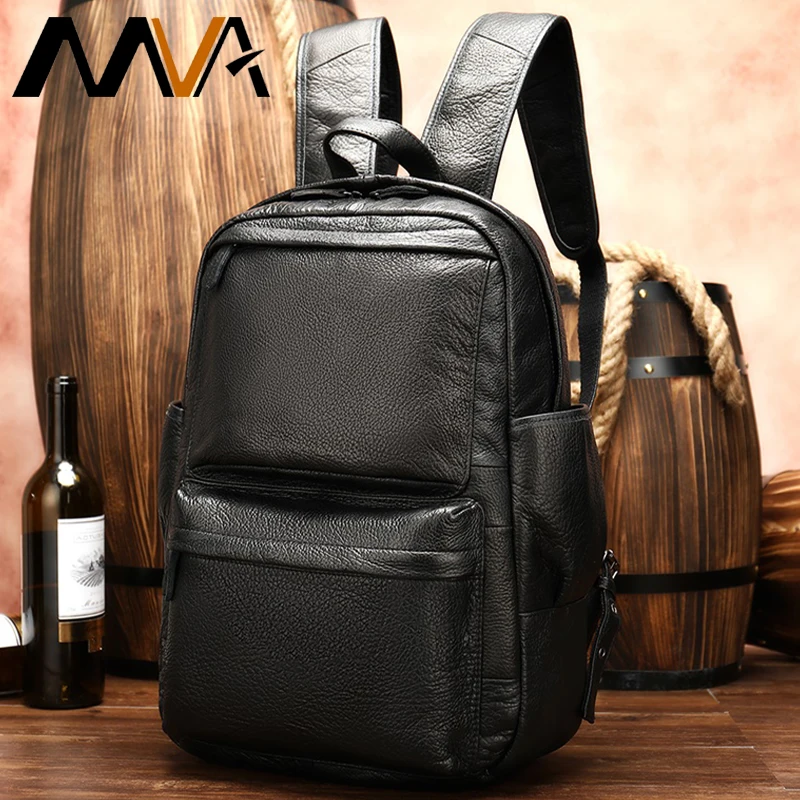 

fashion genuine leather men's backpack bag waterproof travel backpack men back pack business laptop backpacks male mochilas 8590