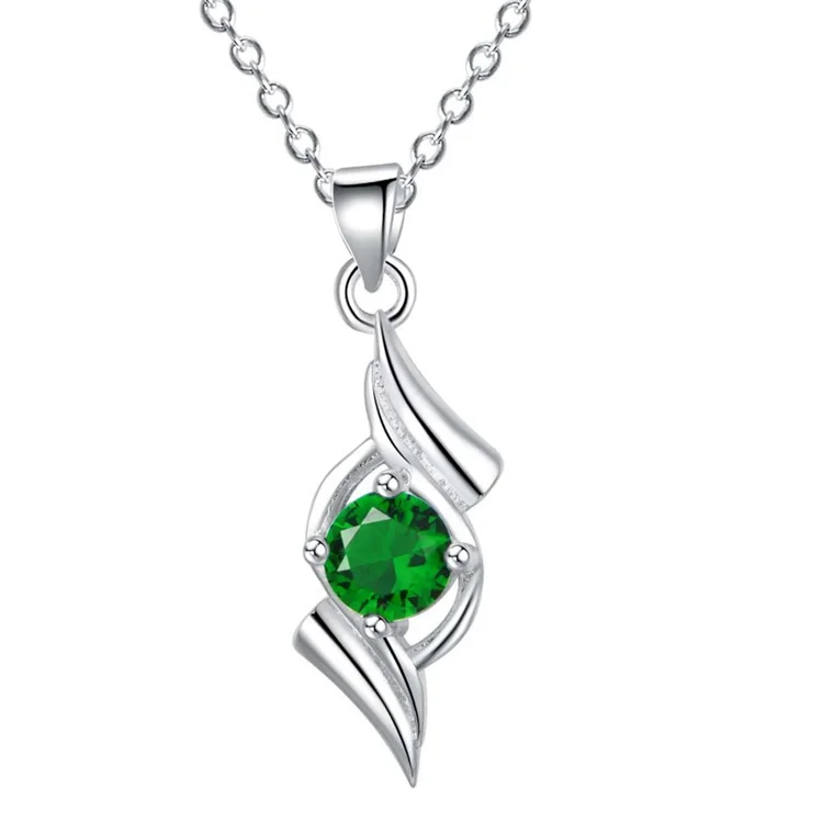 wholesale Wedding gift Nice silver plated Fashion jewelry chains necklace pendant 4 color WN-969 | Украшения и аксессуары