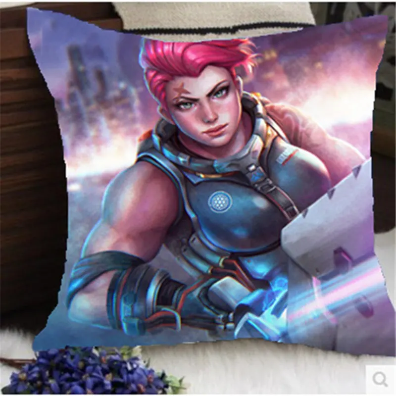 5 Amellor 45*45 см overwatches Подушки Детские Подушки OW милосердие lucio torbjorn Гэндзи жнец Tracer аниме Solf автомобиля Подушки Детские Чехлы для мангала подушки Детские случае - Цвет: 5