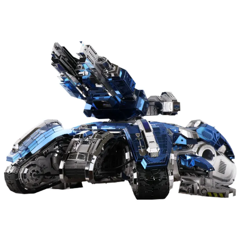 MMZ MODEL MU 3D Metal Puzzle Model Star Craft 2 Siege Tank DIY 3D Laser Cut Assemble Jigsaw Toys  decoration GIFT For Adult 5