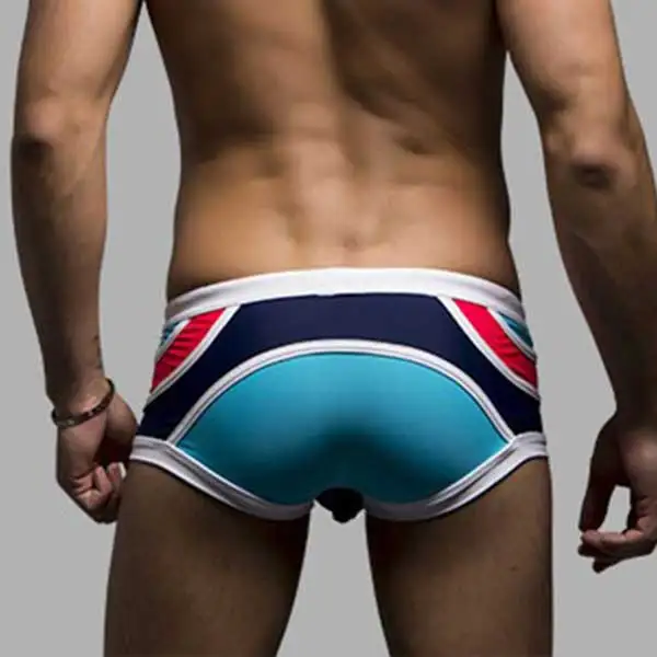 men's swim boxer sexy swimming trunks men's low rise mosaic swim Stripe Shorts Suit men men Swimsuit men underwear swim trunks swim shorts men swimsuit