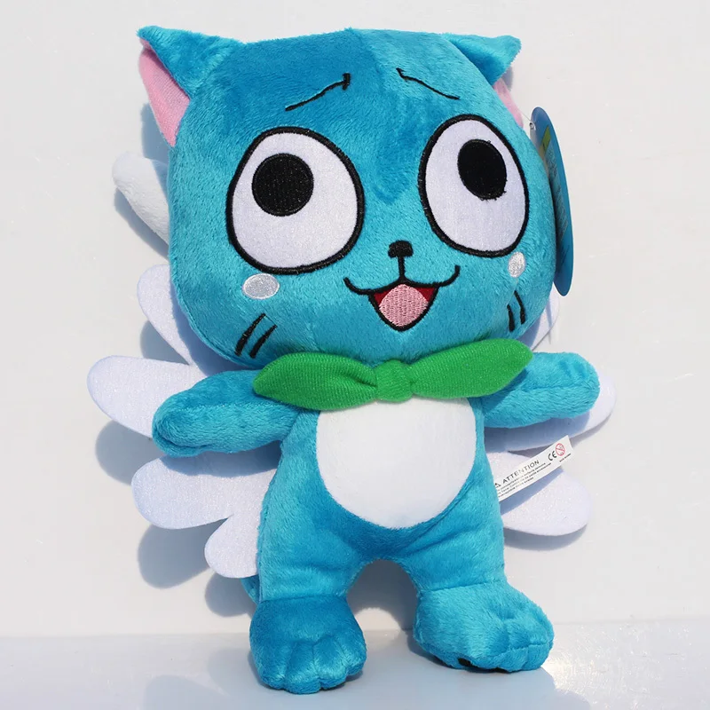 Heionia Peluche De Gato Azul Con Dibujos Animados De Anime Heionia Peluche De Gato Azul Con Dibujos Animados De Anime