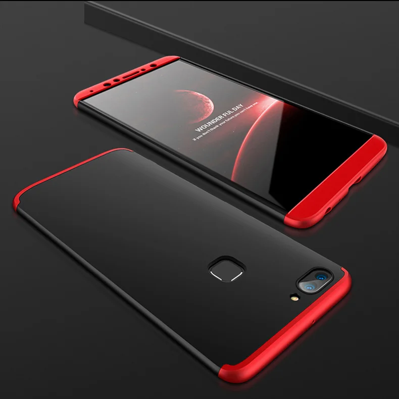 

Luxuty Matte Shockproof Hard PC Full Cover For OPPO F11 F9 Pro A7 A3 R17 R15 Find X Realme 2 Pro 1 C1 Armor Protection Back Case
