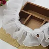 3Yards 9Colors DIY Clothing Accessories 8cm Fold Chiffon Yarn Lace Mesh Lace Trim Gauze Ruffles Accessories LC0147 ► Photo 2/3