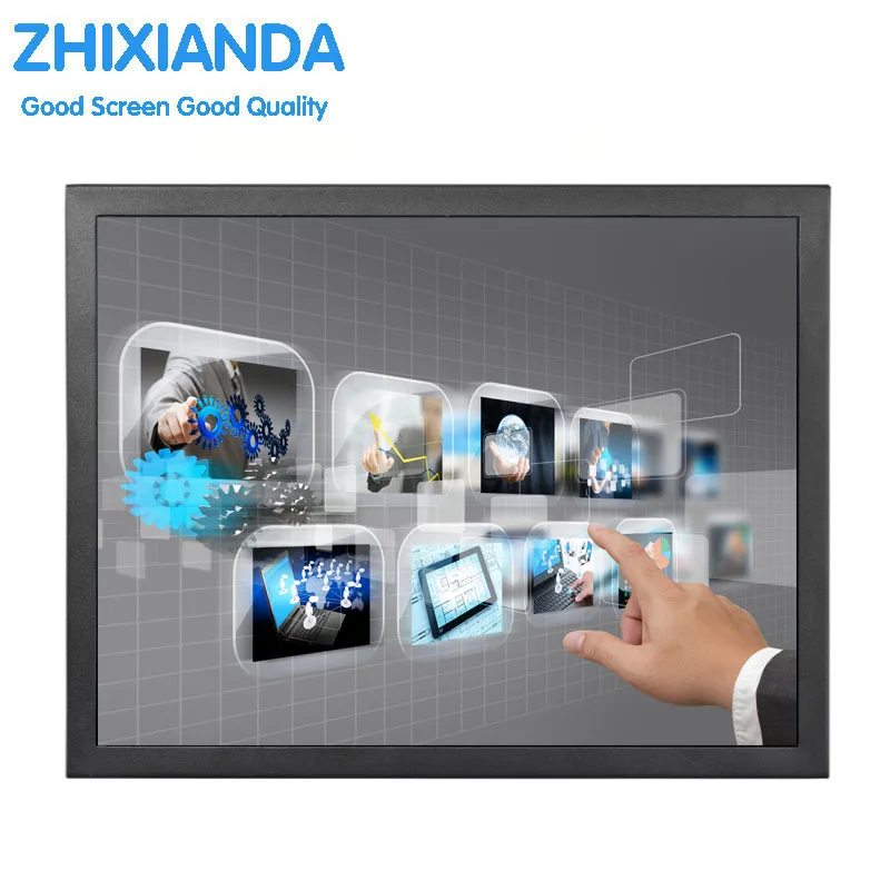Sale Multi points touch capacitive touch monitor industrial screen touch monitor 1280*1024 with AV/BNC/VGA/HDMI/USB interface 0