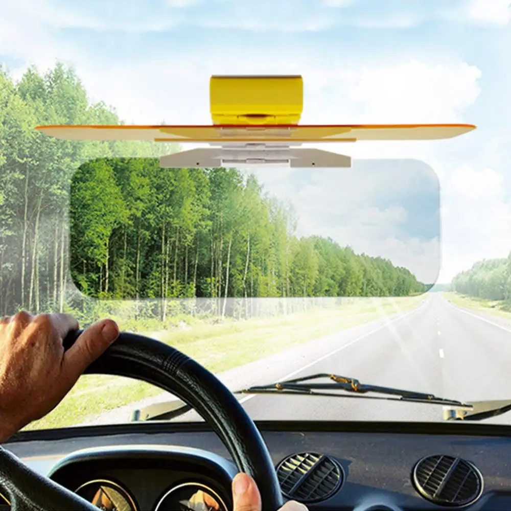 New HD Car Sun Visor Goggles For Driver Day Night Anti Dazzle Mirror
