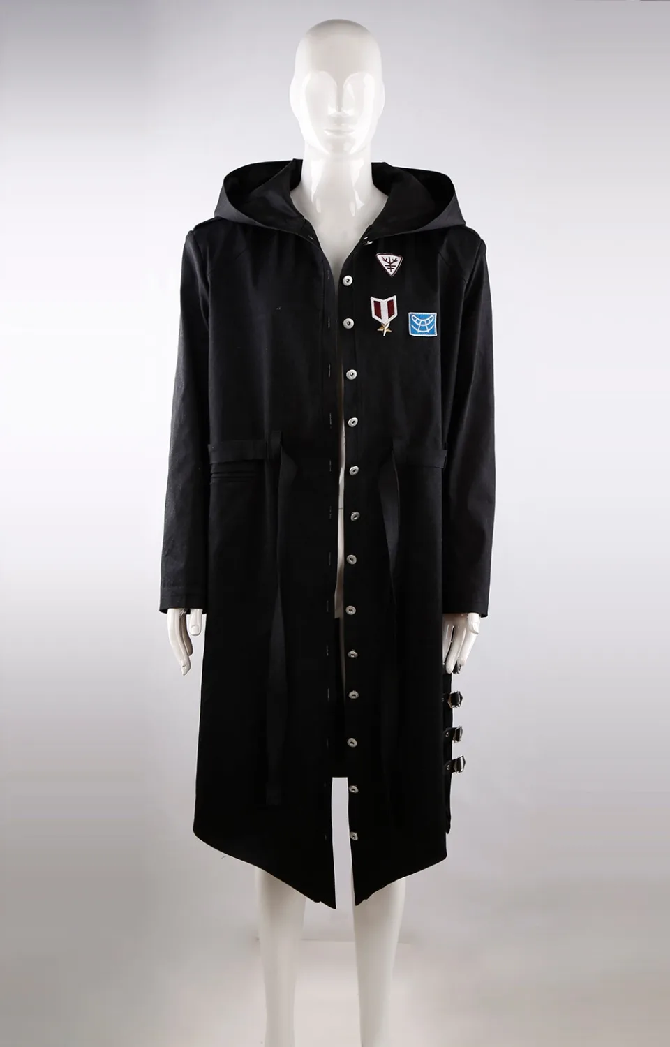  Game Playerunknown's Battlegrounds PUBG Hoodie Trench Cosplay Costume Black Denim Coat Embroidery B