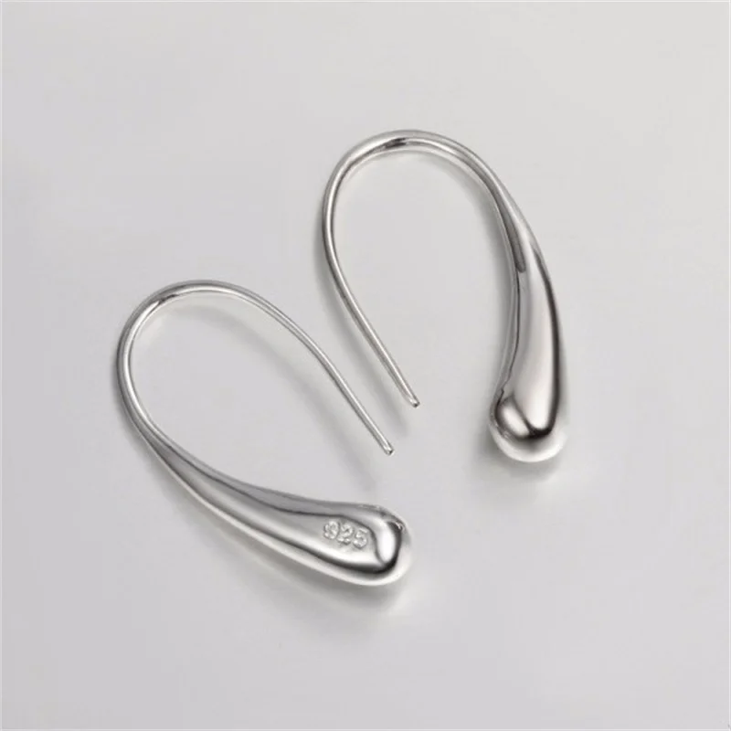 

YHAMNI 925 Silver Earring Fashion Jewelry Water Drop Silver Earrings For Women Wholesale YE025