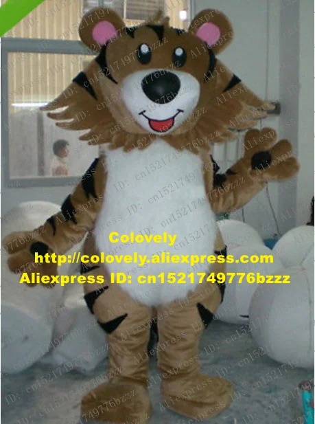 Милый коричневый Рысь маскарадный MASCOT-костюм Lince Luchs с леопардовым принтом и рисунком кошки Wildcat Catamount для взрослых с белым волосатого живот № 972