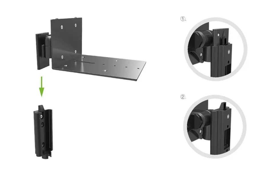 BL-S01 алюминиевый настенный держатель для динамиков поворотное крепление для аудио динамиков подвесной кронштейн быстрая Простая установка опорная стойка