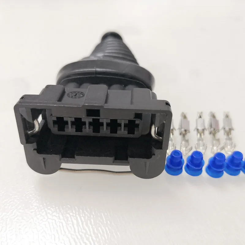 50/100 шт./лот AMP/TE 5 Pin/способ Junior Мощность таймер соединитель JPT Plug с терминалами, Резиновые сапоги и кабель уплотнения 282192-1