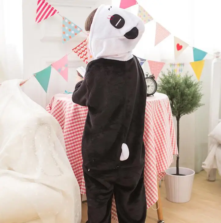 Kid Totoro cosplay кигуруми, комбинезон, детский мультяшный аниме-комбинезон, костюм для девочек и мальчиков, милые животные, маскировка, одежда для сна, пижамы - Цвет: panda