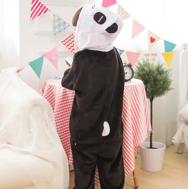 Kid Grey Koala Kigurumi Onesies Children Cartoon Anime Jumpsuit Clothes Costume Girl Boy Cute Animal Disguise Sleepwear Pajamas panda