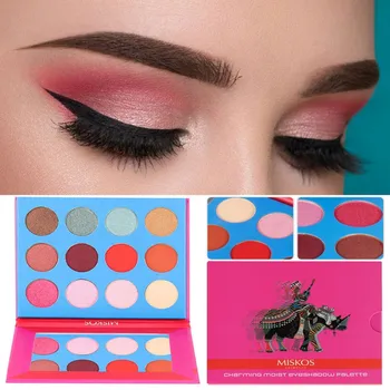 

Female 12colors Eyeshadow Shimmer Matte Eye Shadow Palette Long-lasting Brightening Eyeshadow Eye Makeup