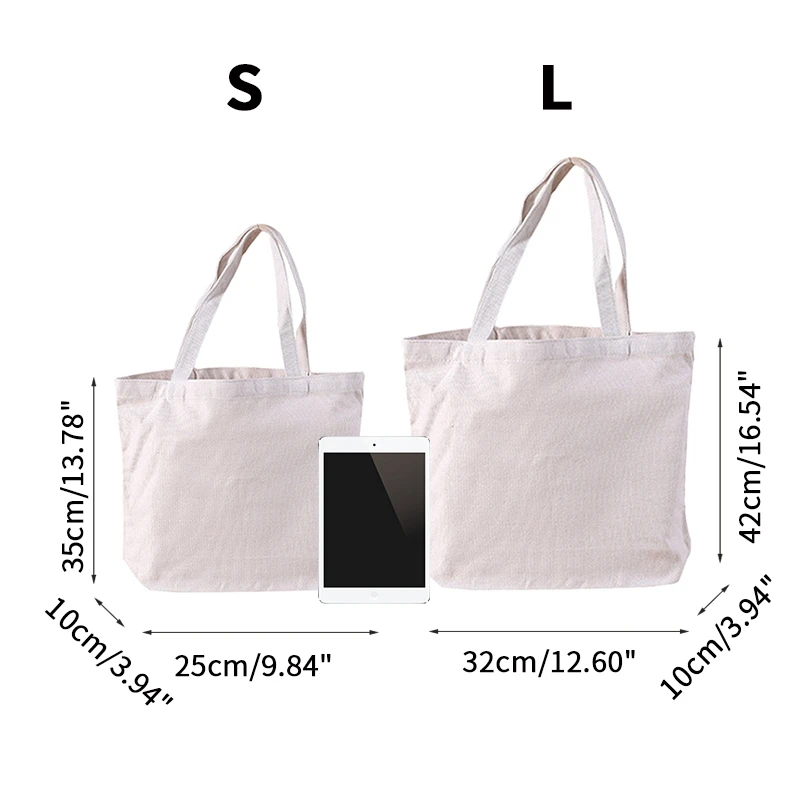 Canvas Bag Reusable Shopping Bags Grocery Tote Bag Cotton Daily Use Handbags Women Casual Handbag Canvas Bag Reusable Shopping Bags Grocery Tote Bag Cotton Daily Use Handbags Women Casual Handbag