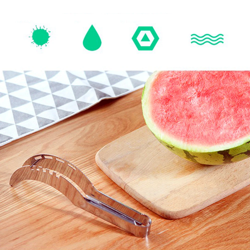 

Stainless Steel Fruit Cutter Watermelon Slicer Kitchen Gadgets Melons Knife Fast Watermelon Slicer Cutting Tools