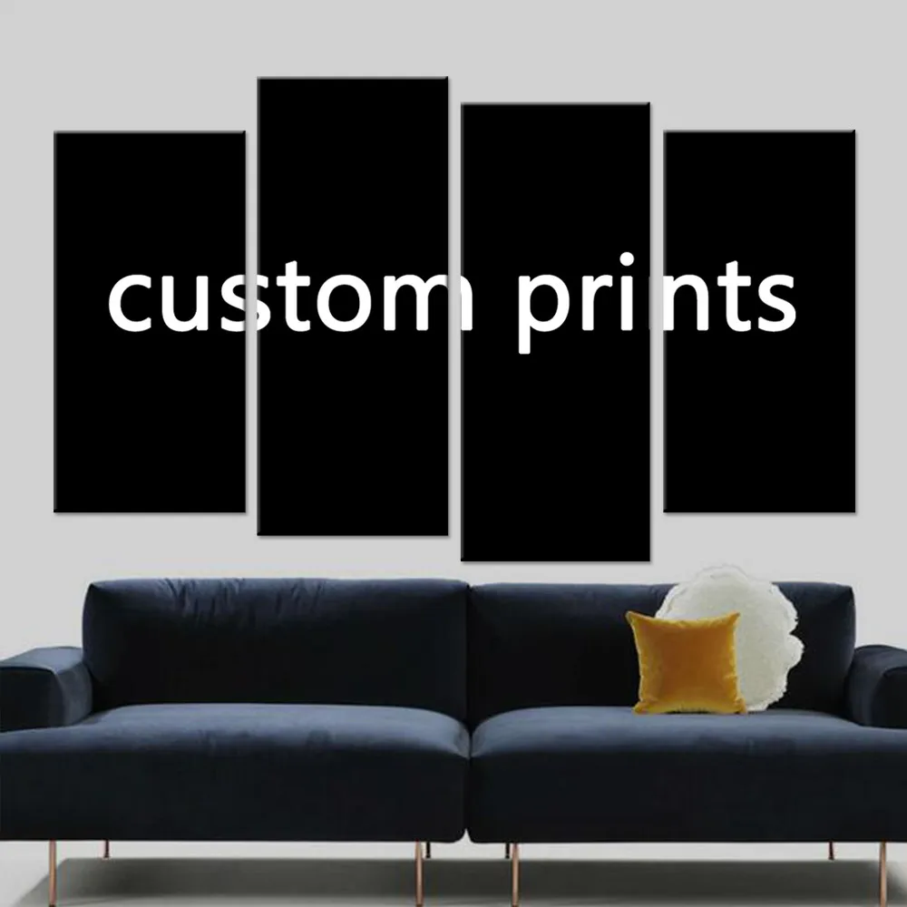 

Canvas Prints Painting 4 Pieces Custom Made Pictures Drop Shipping PENGDA