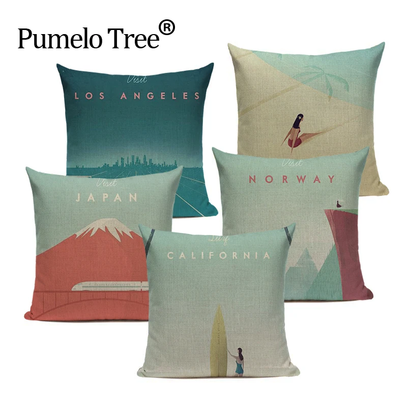 ضوء الأزرق بسيطة مدينة مشهد المخدة مكتب فندق مزرعة الكتان وسادة قطن غطاء أريكة المنزل ديكور رمي غطاء وسادة ضوء الأزرق بسيطة مدينة مشهد المخدة مكتب فندق مزرعة الكتان وسادة قطن غطاء أريكة المنزل ديكور رمي غطاء وسادة