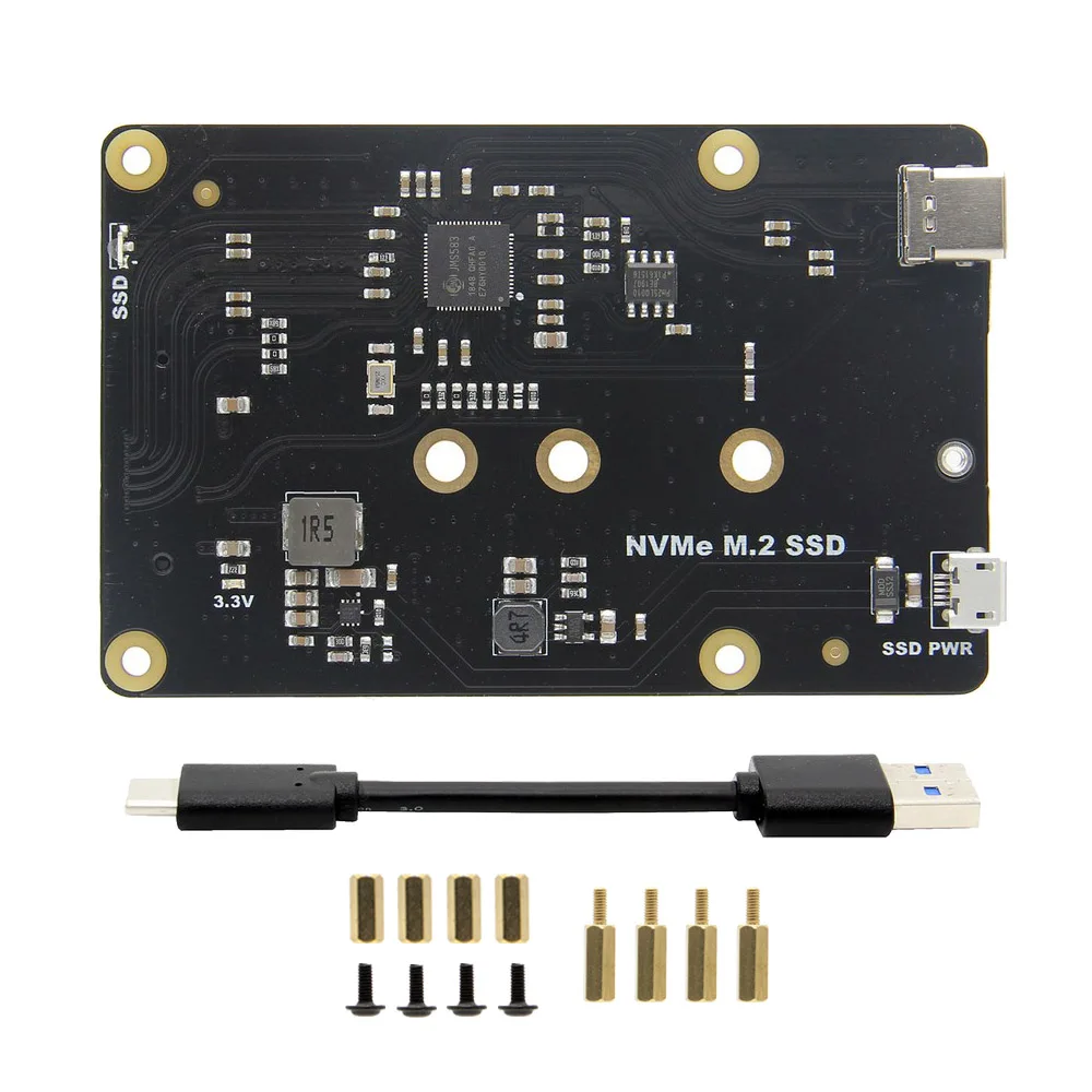 Raspberry Pi X870 NVMe M.2 2280/2260/2242/2230 SATA SSD щит X870 Плата расширения для Raspberry Pi 3 Модель B+(плюс)/3B/ROCK64
