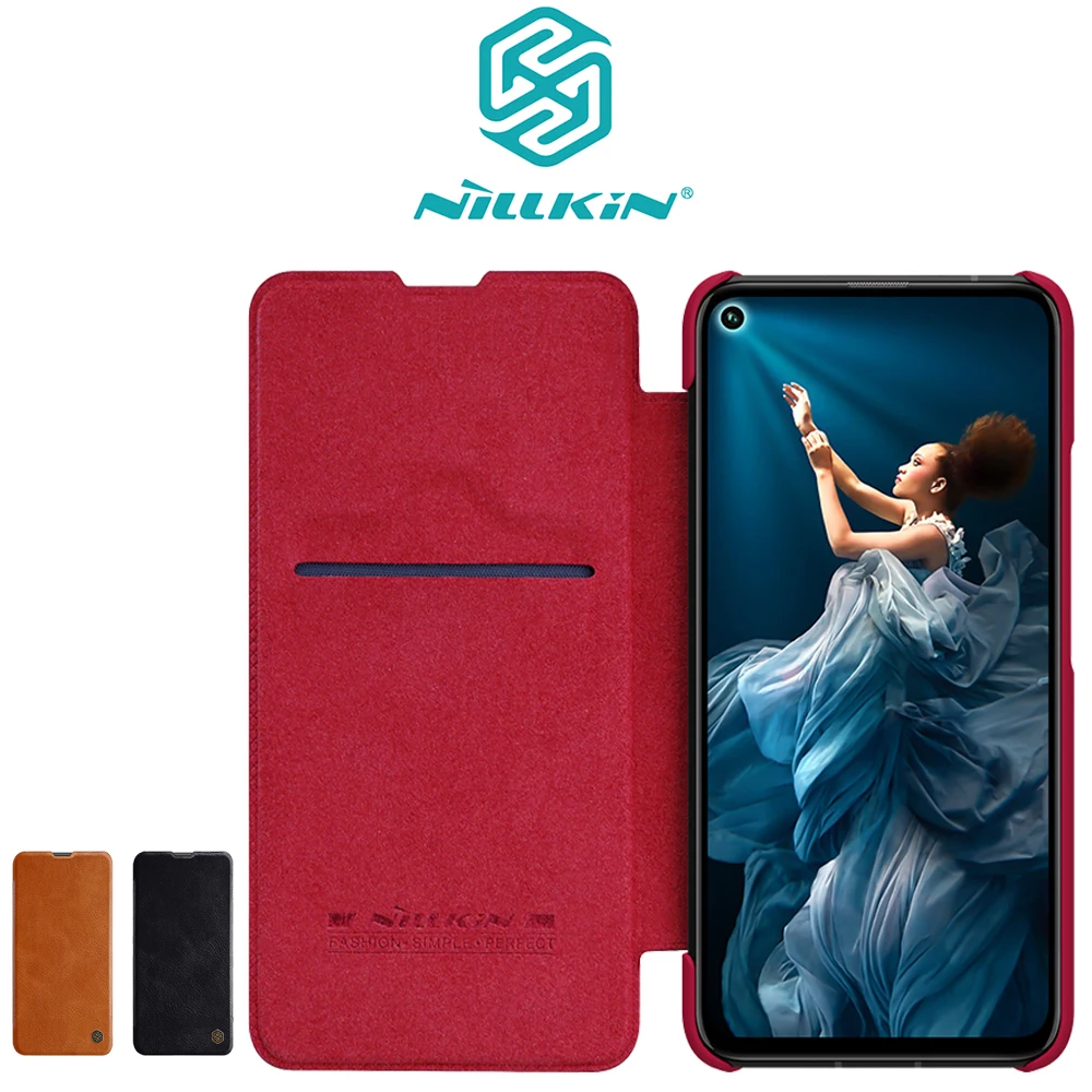 Чехол для huawei Honor 20 Pro, чехол Nillkin QIN, откидная крышка, карман для карт, кожаный чехол для huawei Honor 20