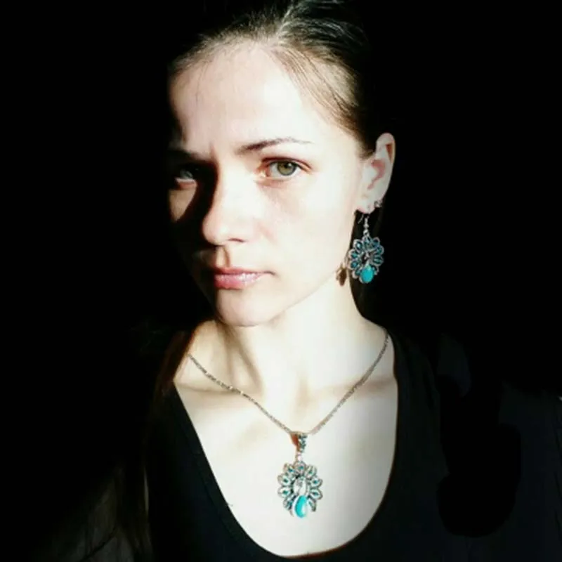 2018 элегантные и Винтажные Ювелирные наборы с кулоном сережками богемный ретро