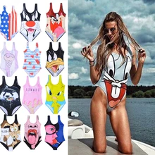 Купальный костюм бикини цельный мультяшный купальник женский купальный костюм женский купальник с высокой талией купальный костюм размера плюс