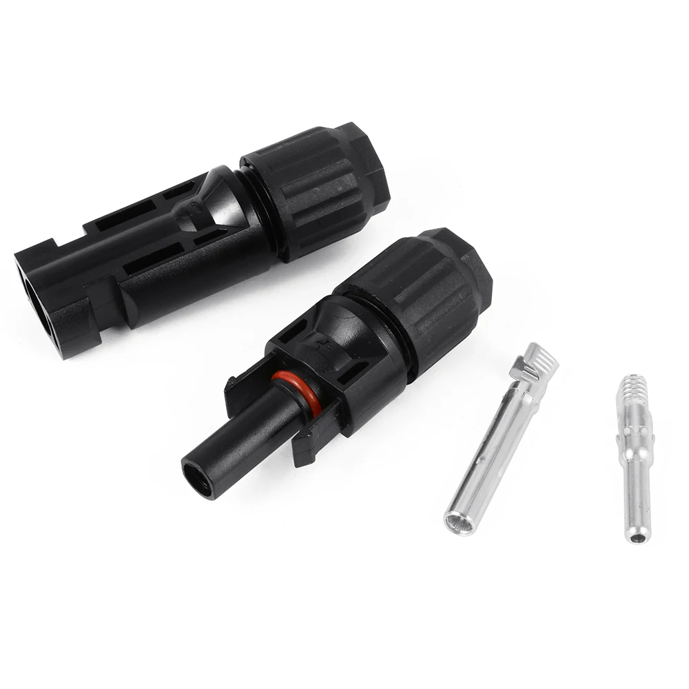 XCSOURCE 1 pair of MC4 PV Connectors DC 1000V TUV 30A (4mm2, 6mm2) Male