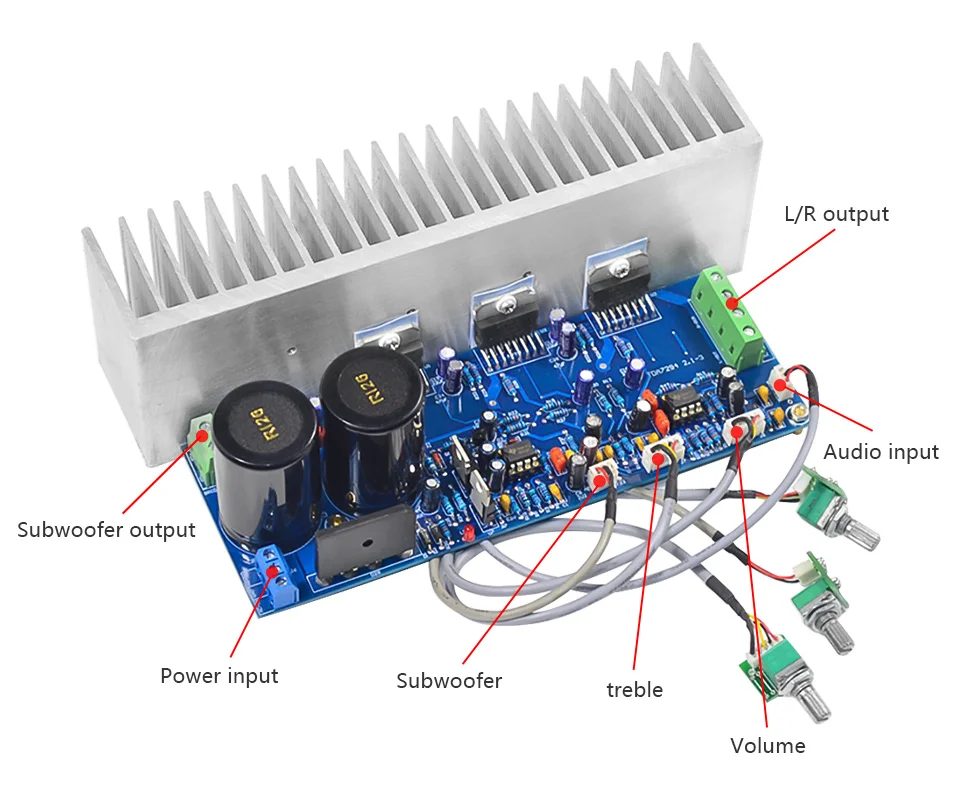 AIYIMA TDA7294 сабвуфер динамик усилитель HiFi 2,1 усилитель мощности звука аудио Плата мини-усилитель 80Wx2+ 100 Вт DIY домашний звуковой кинотеатр