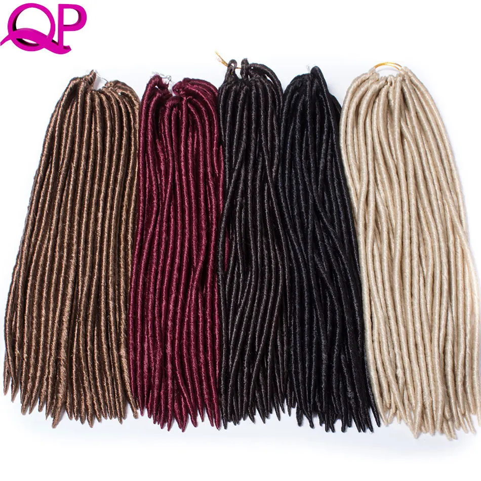 QP-Hair-Faux-Locs-crochet-hair-Synthetic-Braids-Hair-Extension-18''-24strands-100g-Kanekalon-Hair-Black-Brown-1PCS_01