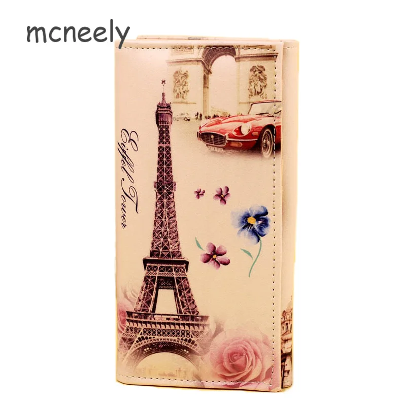 Mcneely женский длинный кошелек, Лондонский клатч, кошелек, кошелек для студента держатель для карт, кошелек La cartera de la chica, Новинка - Цвет: as picture